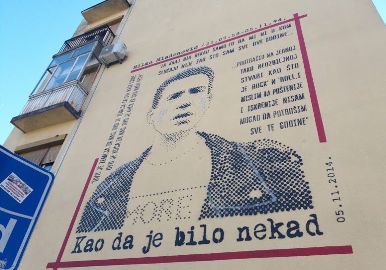 Milan Mladenović Mural Podgorica