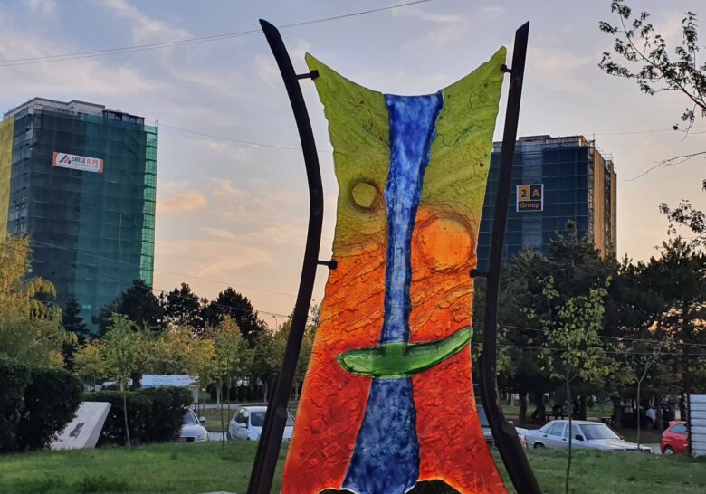 Winking Sculpture Prishtina