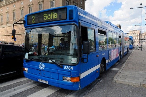 Blue Buses in Stockholm Stockholm