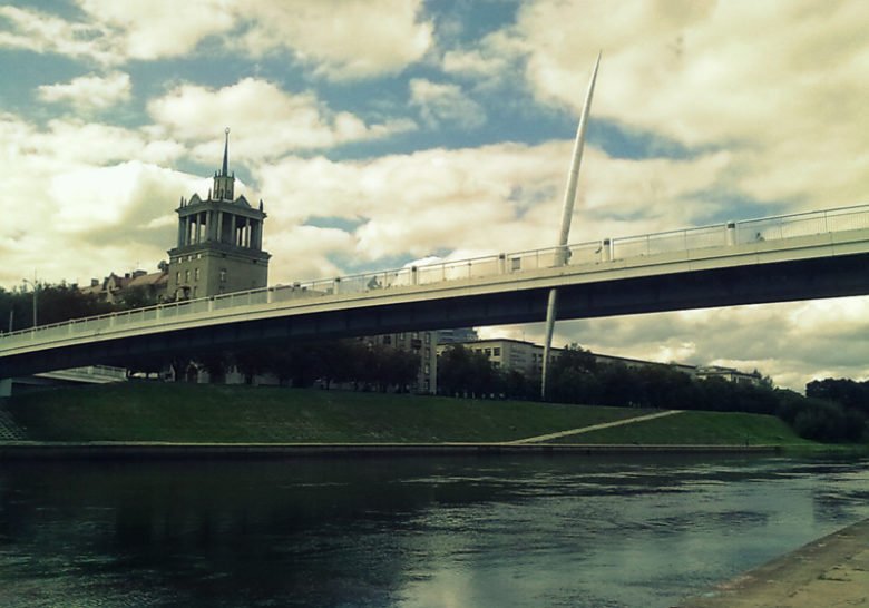 The Baltasis bridge Vilnius
