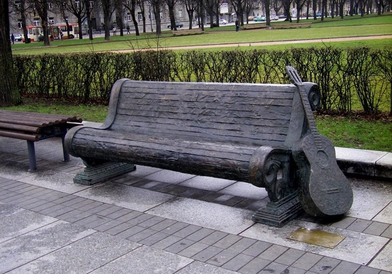 Vytautas Kernagis monument Vilnius