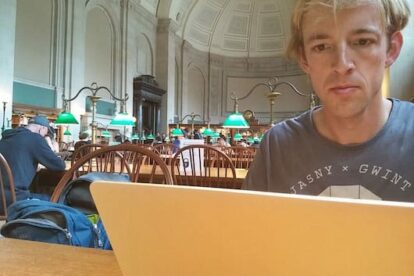 Working from the amazing Boston library