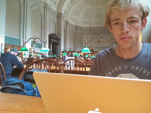 Working from the amazing Boston library