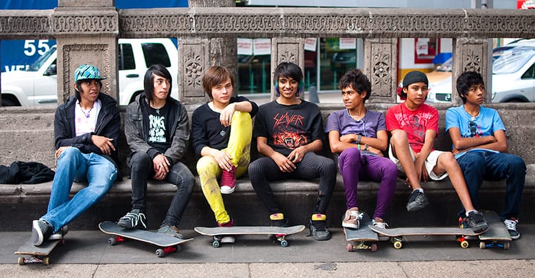 Local Mexico City skaters (by sarihuella)
