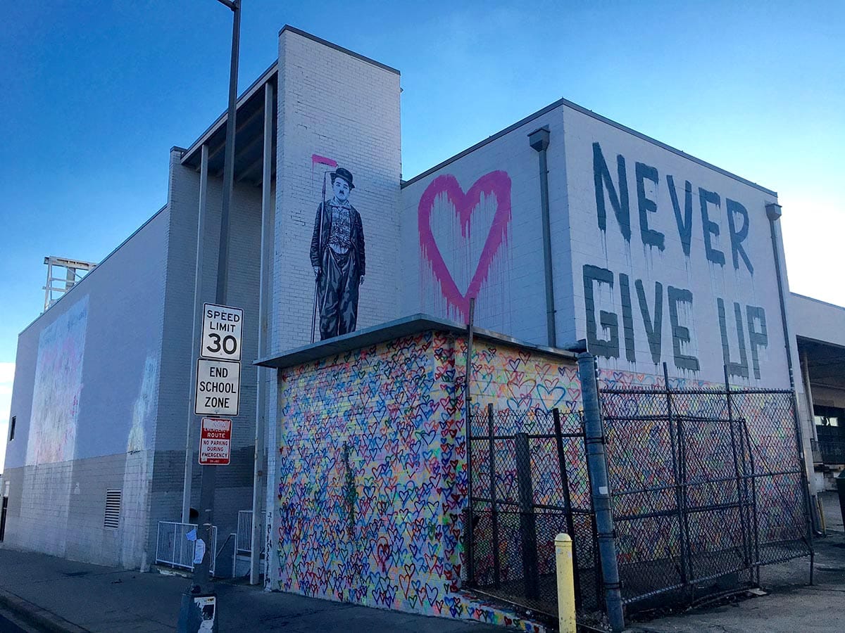 Mr. Brainwash mural (by Laetitia-Laure Brock)