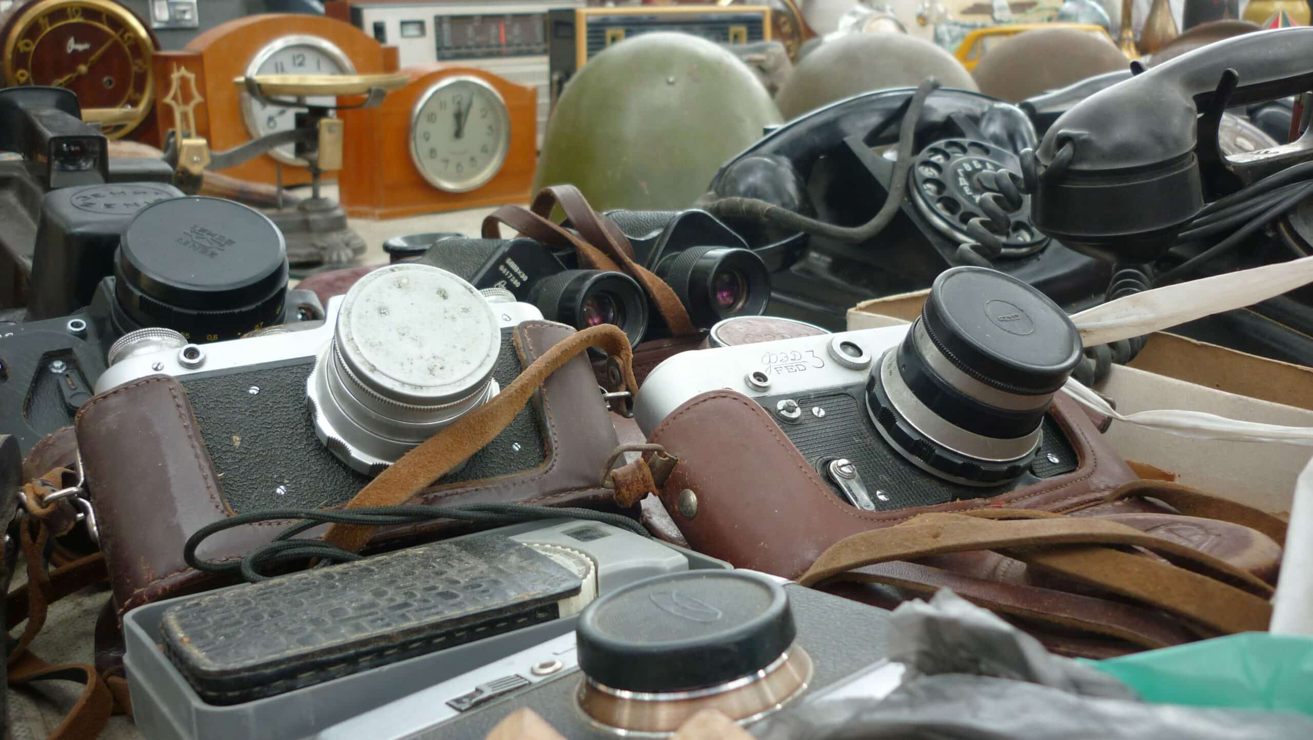 Old Soviet Cameras at Tbilisi's Dry Bridge Market