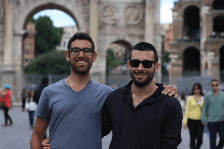My fellow San Francisco Spotter Luc and me in Rome