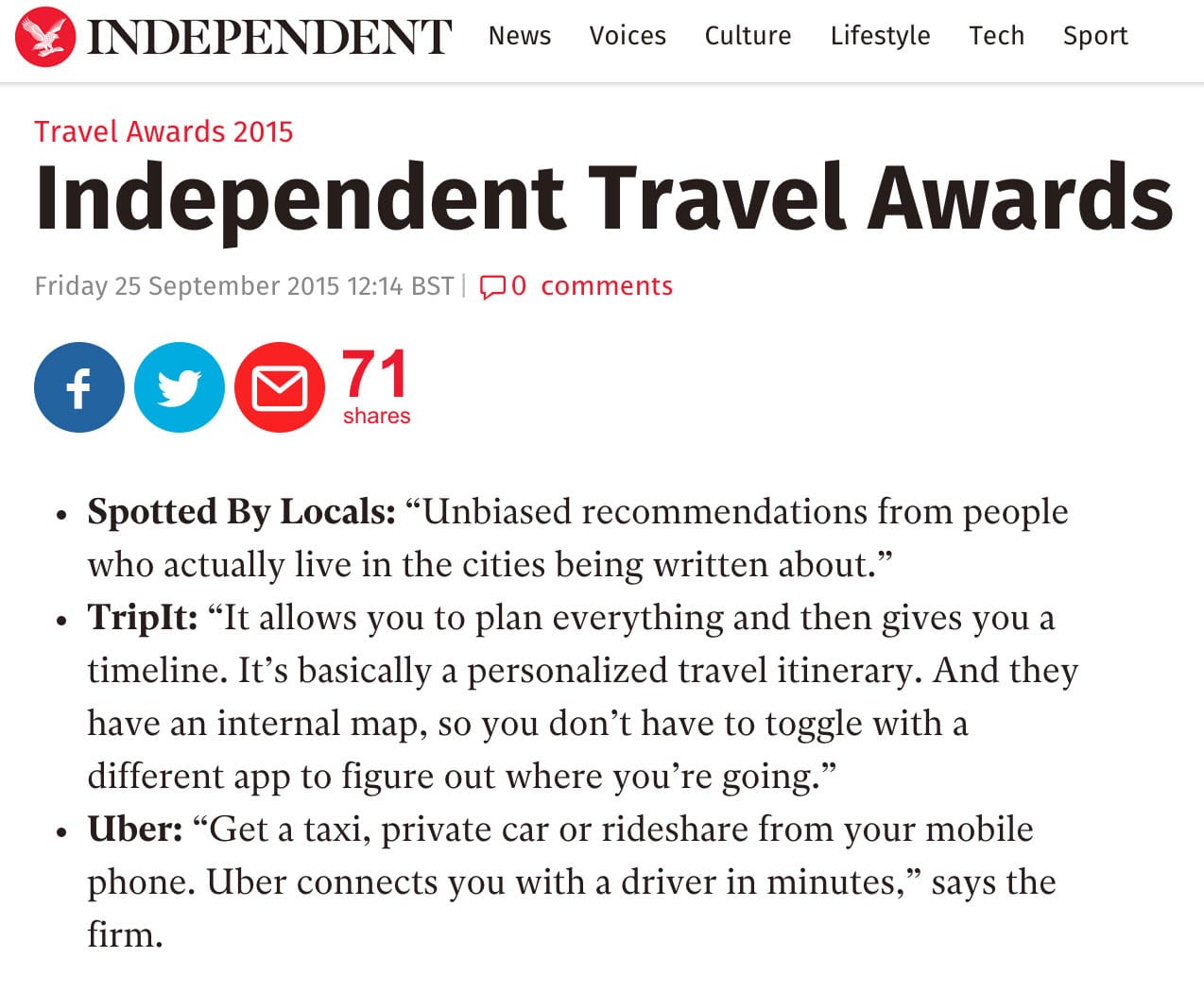 From Independent Travel Website (2 screenprints combined!)