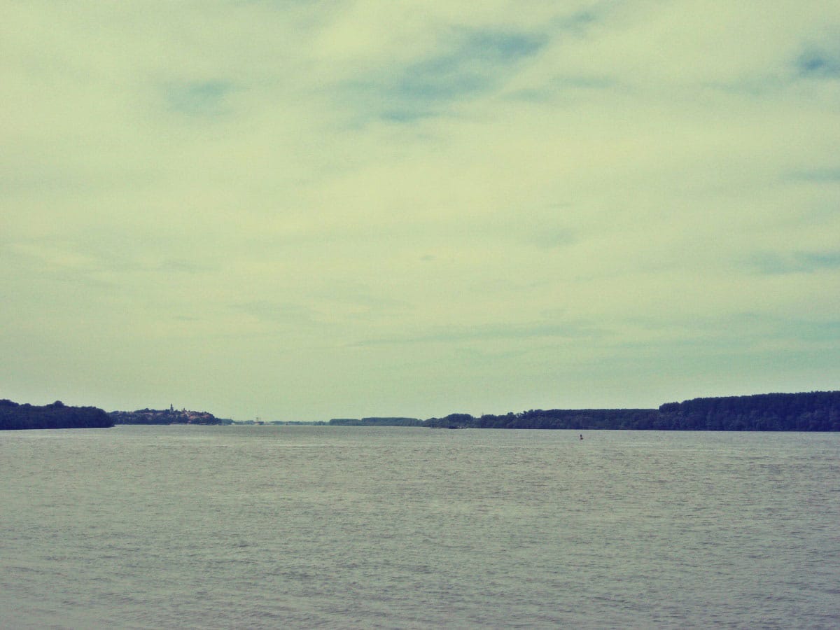 The confluence of the Sava with the Danube - by Vladimir Dulović