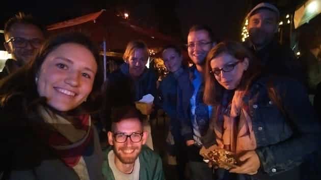 Some of the group in Vilnius