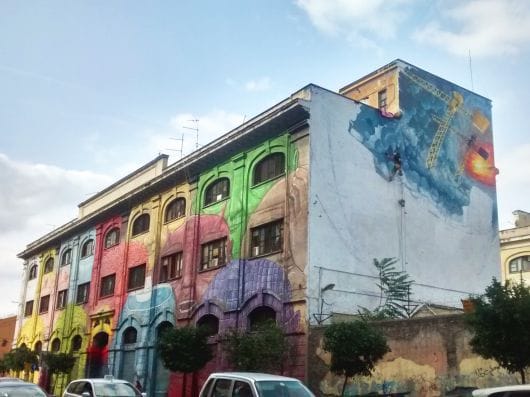 Graffiti in Via Ostiense (by Daniela d'Avanzo)