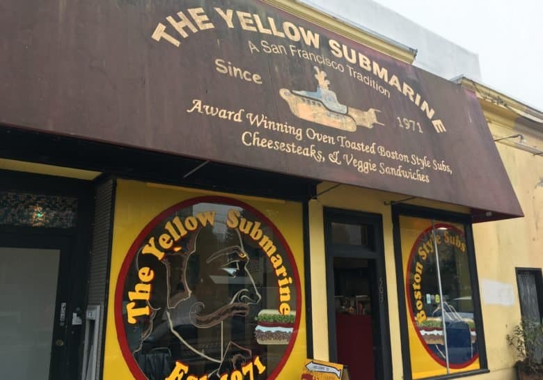 Yellow Submarine Sandwiches San Francisco