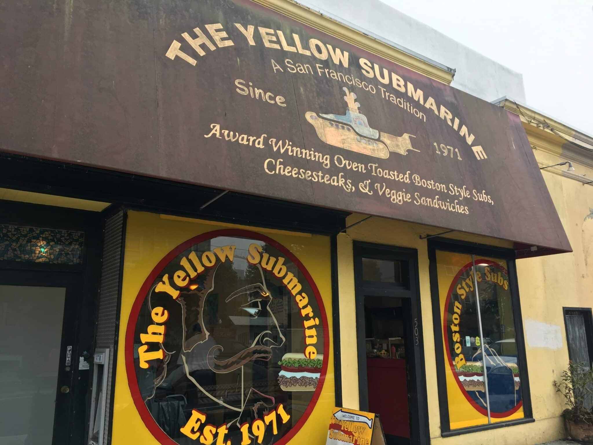 Yellow Submarine Sandwiches San Francisco Beatlesthemed sub