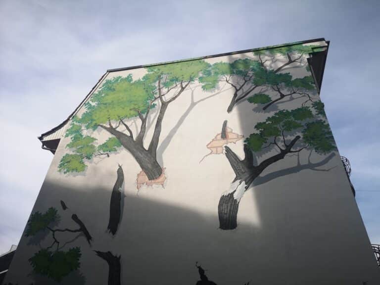 Bursting Tree Mural Bern
