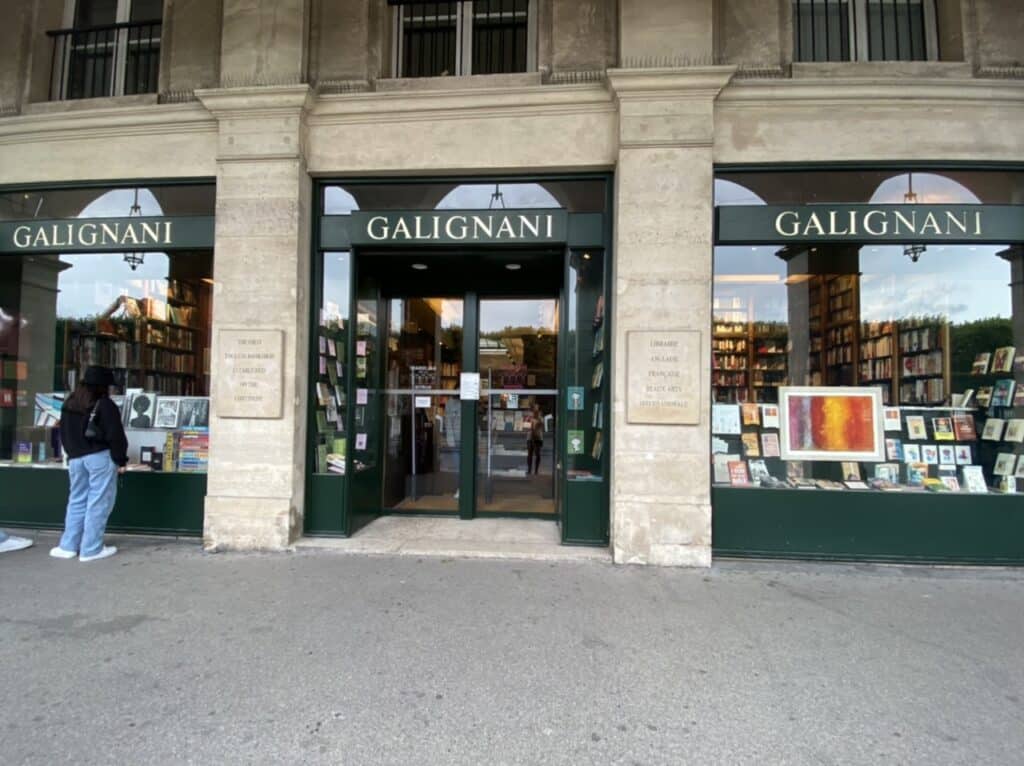 Librairie Galignani Paris