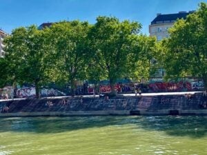 Steps at the Donaukanal Vienna