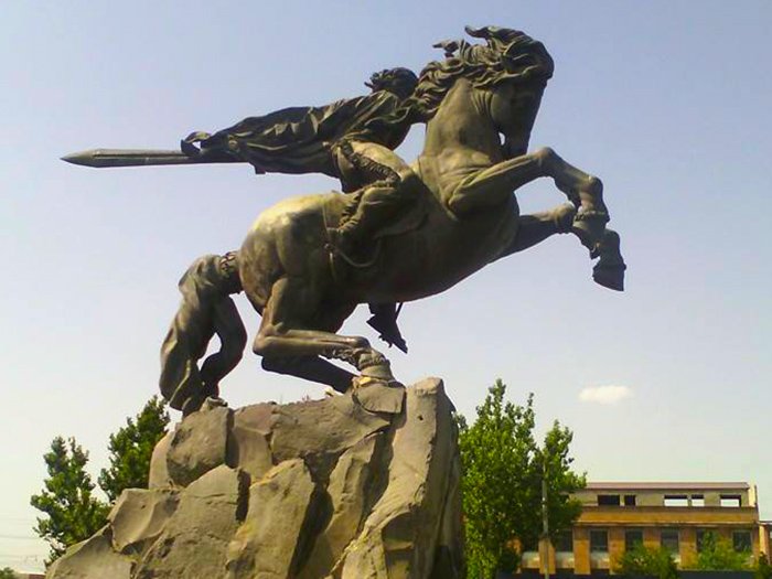 Statue of David of Sasoun Yerevan
